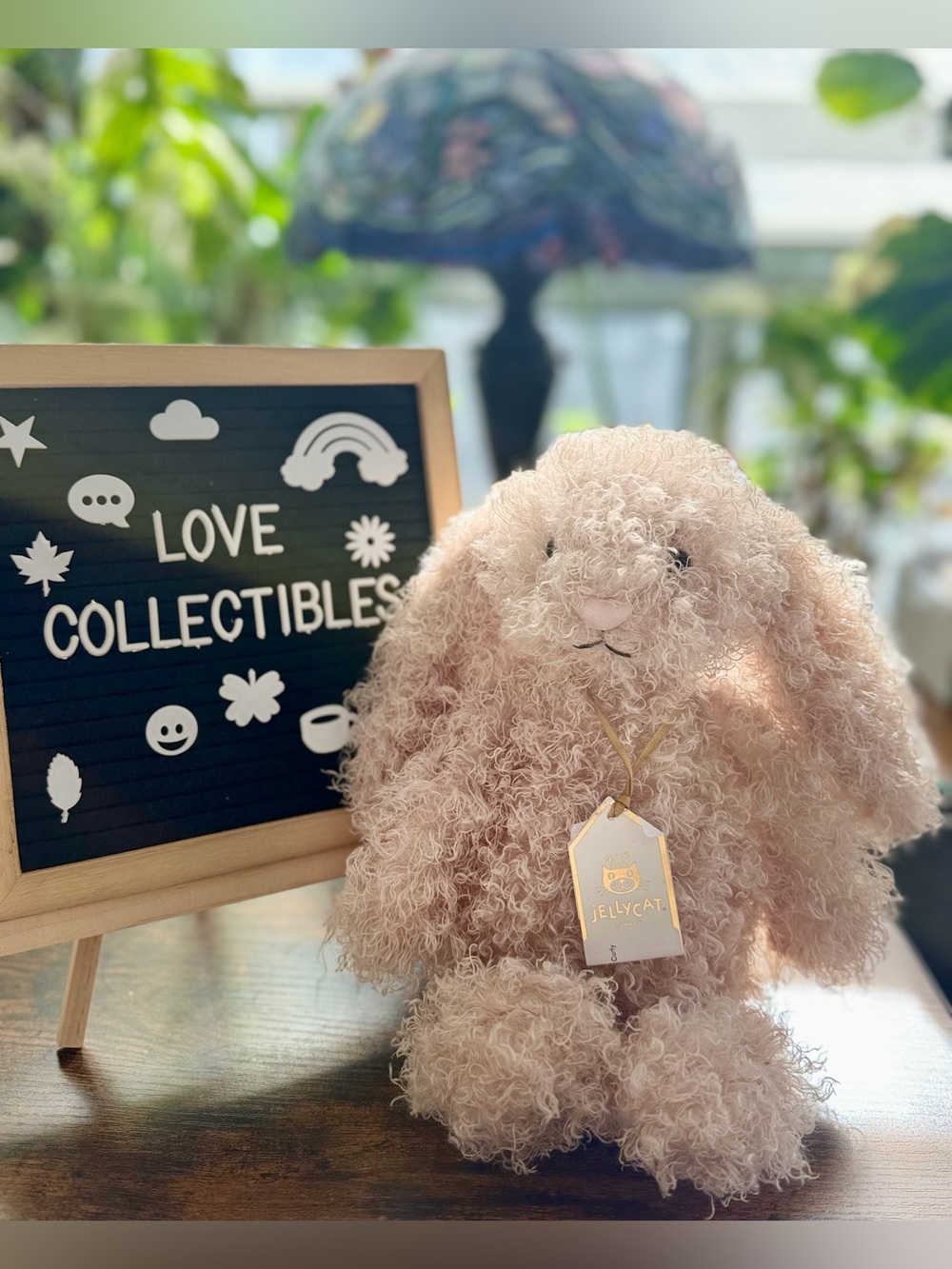 Jellycat Bashful Luxe Bunny Curly – Original/Medium | RETIRED | BNWT